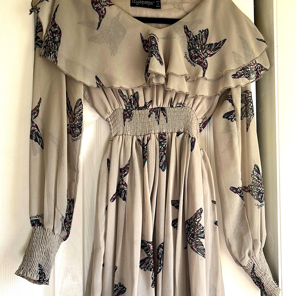 Modcloth- Isy Peeps Hummingbird Dress Sz 4